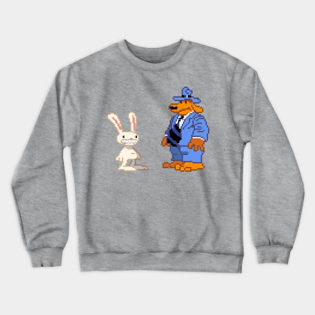 Sam and Max Crewneck Sweatshirt by Retro8Bit Fashion Store